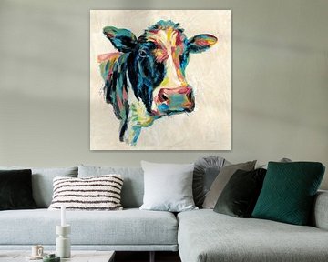 Expressionistic Cow I v2, Silvia Vassileva by Wild Apple