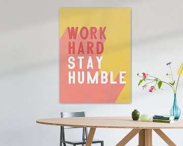 Work Hard Stay Humble Crop, Becky Thorns van Wild Apple