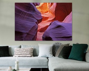 Kleurrijke Antelope Canyon (VS) van Henny Hagenaars