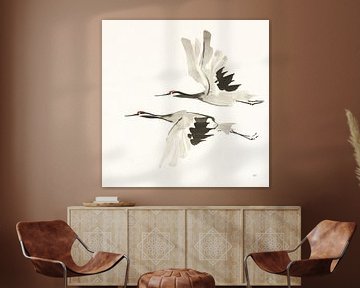 Zen Cranes I Warm, Chris Paschke by Wild Apple