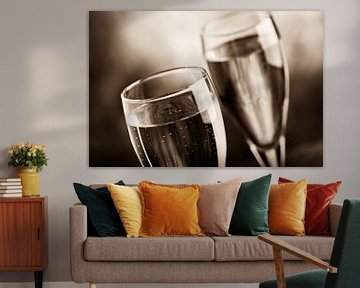 2 glass bubbles by Henny Hagenaars