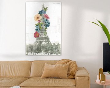 Bloemen Eiffeltoren, Wild Apple Portfolio van Wild Apple