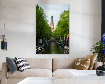 Zuiderkerk from steelmaster bridge in Amsterdam by Alex van der Aa