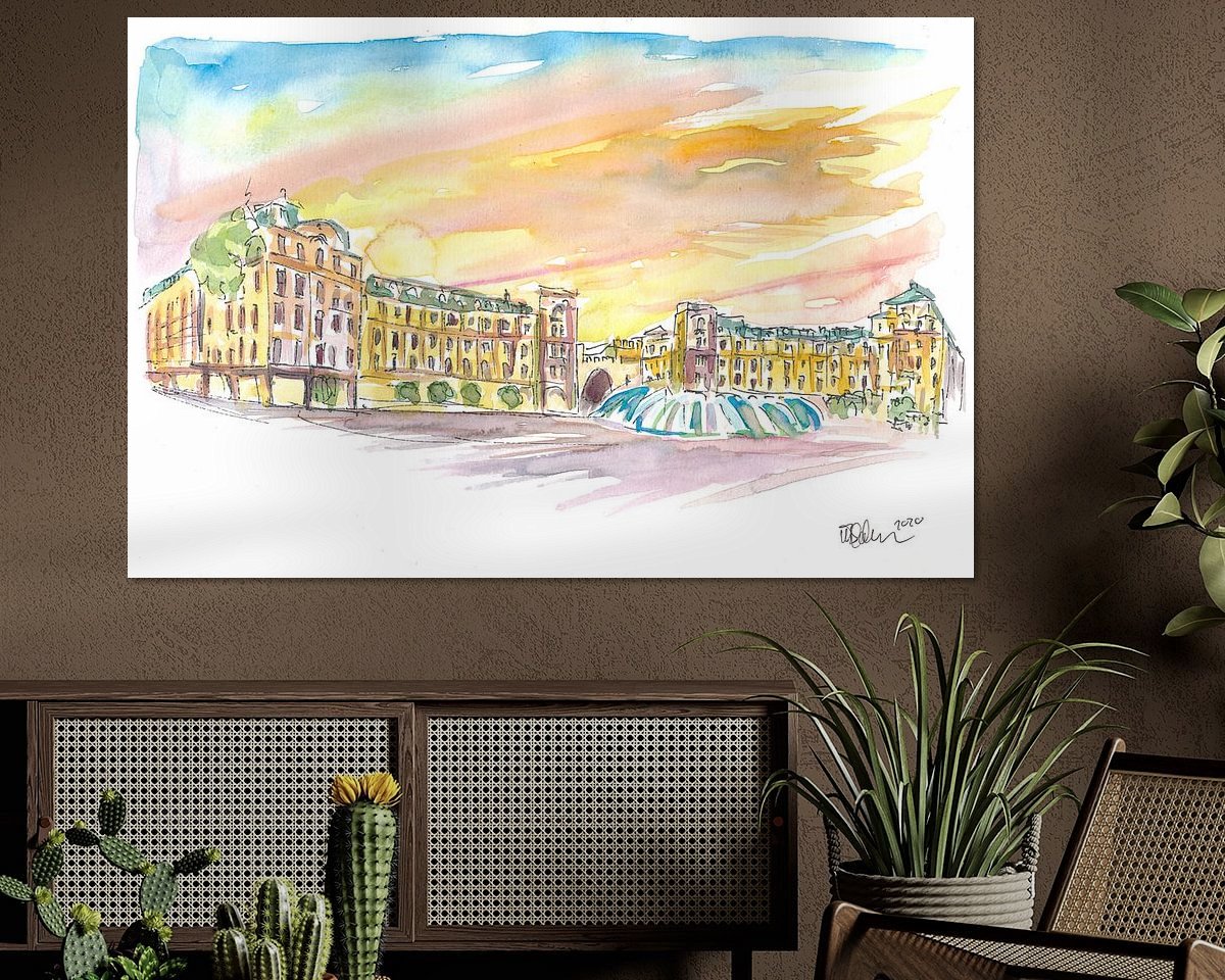 Example of the artwork in a room