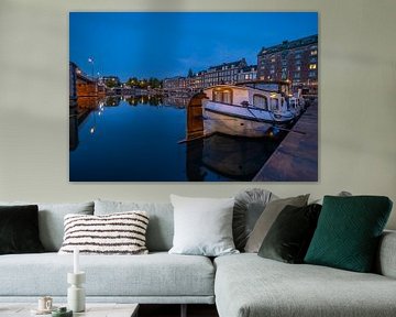 Maastricht Bassin Blue Hour van Danny Bartels