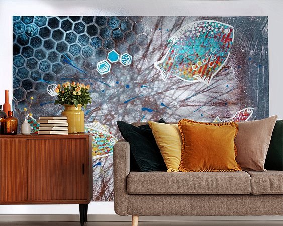 Example of the artwork in a room