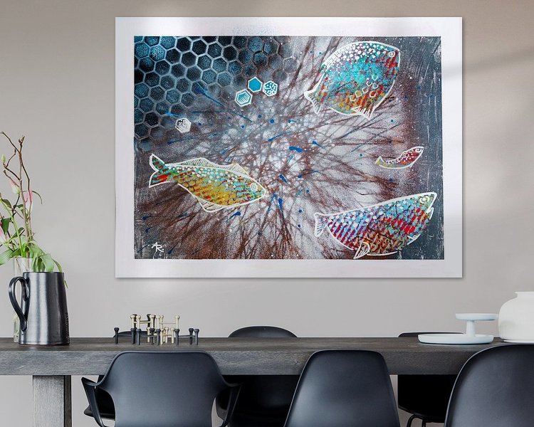 Example of the artwork in a room