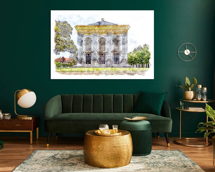 Example of the artwork in a room