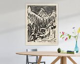 Example of the artwork in a room
