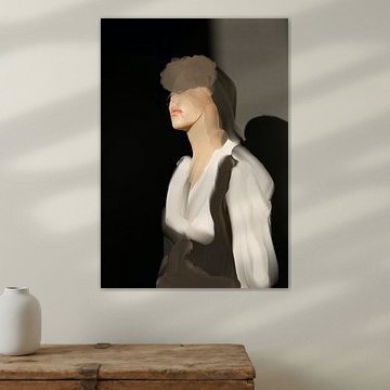 Porträt in erdigen Tönen von Carla Van Iersel