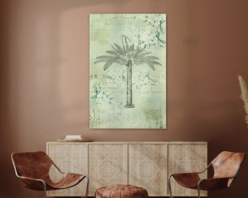 Palm tree nostalgia collage by Andrea Haase