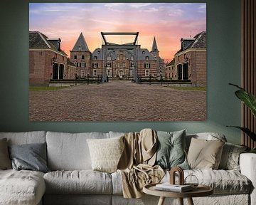 Kasteel Twickel bij Delden bij zonsondergang van Eye on You