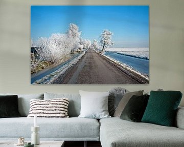 Winter op het platteland in Nederland van Eye on You