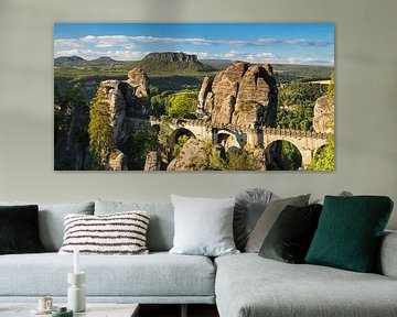 Bastei-brug, Elbezandsteengebergte, Saksen van Markus Lange