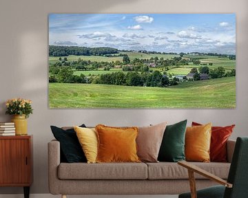 Panorama du paysage du Limbourg méridional près d'Epen