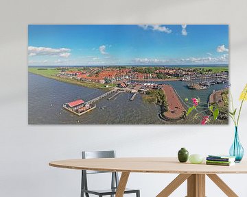 Luftpanorama von Marken am IJsselmeer von Eye on You