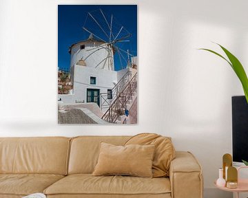 Windmill on Santorini by Angelika Stern