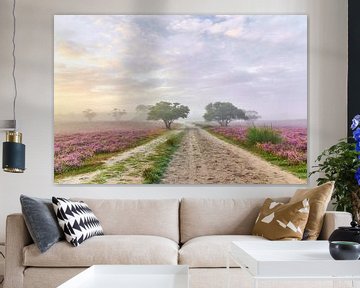 Sunrise on the purple heath by Ad Jekel