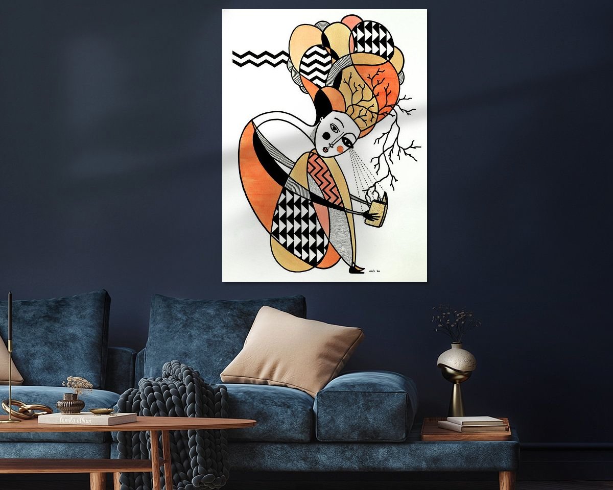 Example of the artwork in a room