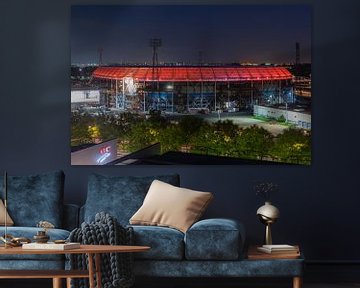 Feyenoord-Stadion "De Kuip" in Rotterdam mit rotem Ring