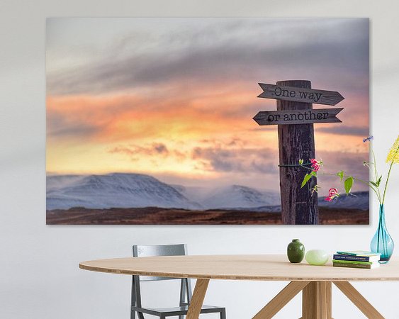 Example of the artwork in a room