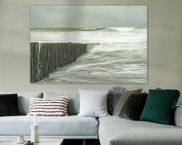 Tempête au bord de la mer