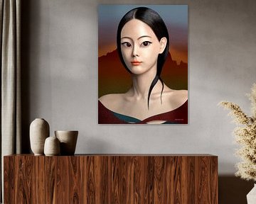 Mona Lisa 2020 van Ton van Hummel (Alias HUVANTO)