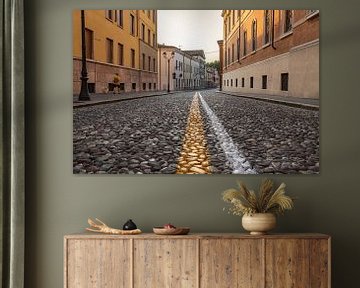 Verlaten straat in Mantova van Jefra Creations