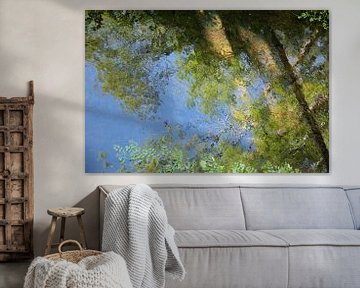 Spiegelung im Wasser a la Monet von Sia Windig