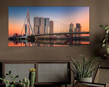 Rotterdam Skyline van Photo Wall Decoration