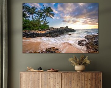 LPH 71302230 Zonsondergang in Makena Beach, Hawaii van BeeldigBeeld Food & Lifestyle