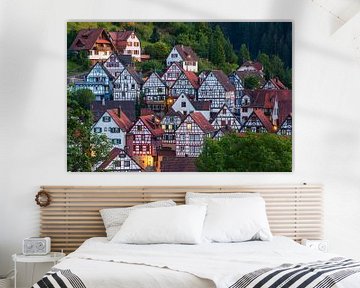 Half-timbered houses in Schiltach, Baden-Württemberg, Germany