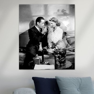 Humphrey Bogart et Ingrid Bergman à Casablanca, 1943 sur Bridgeman Images