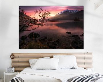 Sonnenaufgang am Silsersee von Markus Stauffer