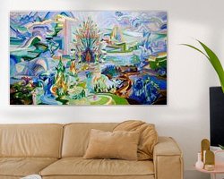 Example of the artwork in a room