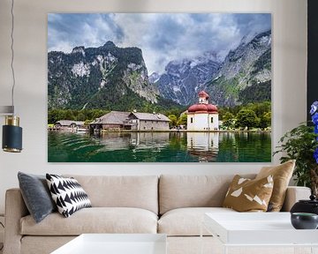 Blick auf den Königssee im Berchtesgadener Land