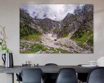 Uitzicht op de ijskapel in het Berchtesgadener Land van Rico Ködder