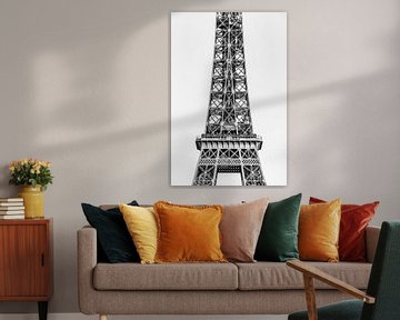 Eiffelturm in Paris / Schwarzweiss von Werner Dieterich