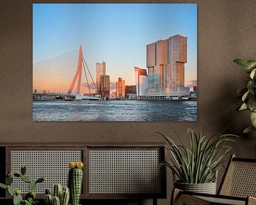 The sunset in Rotterdam van Emma Groenenboom