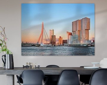 Der Sonnenuntergang in Rotterdam von Emma Groenenboom
