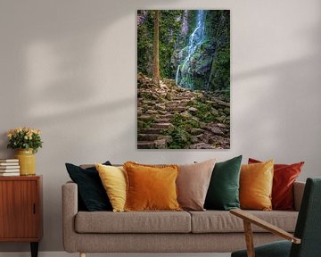 La cascade de Burgbach, Forêt-Noire, Allemagne sur Henk Meijer Photography