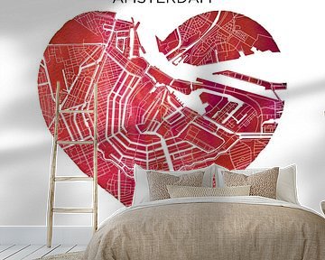 Amsterdam | City maps as a Wall Circle by WorldMapShop