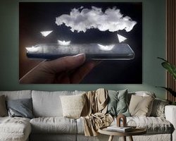 Example of the artwork in a room