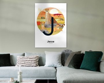 Name poster Jesse by Hannah Barrow