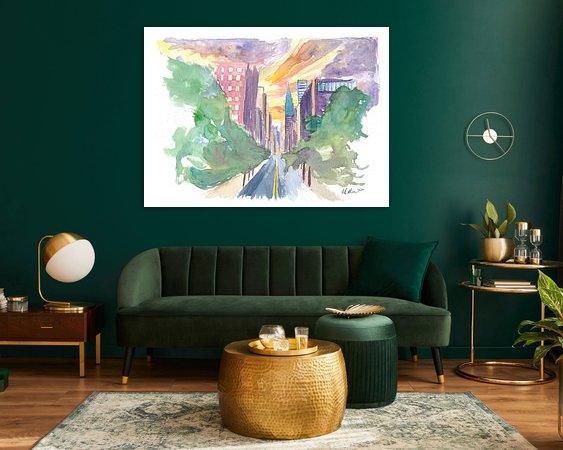Example of the artwork in a room