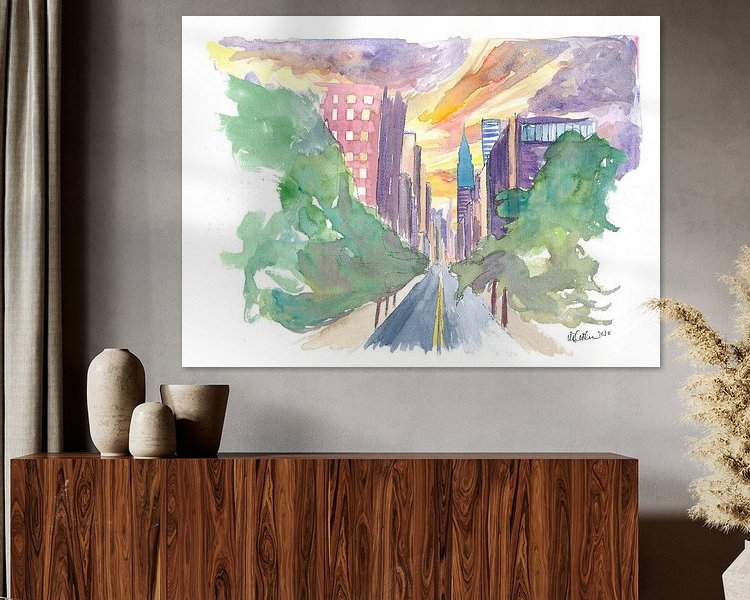 Example of the artwork in a room