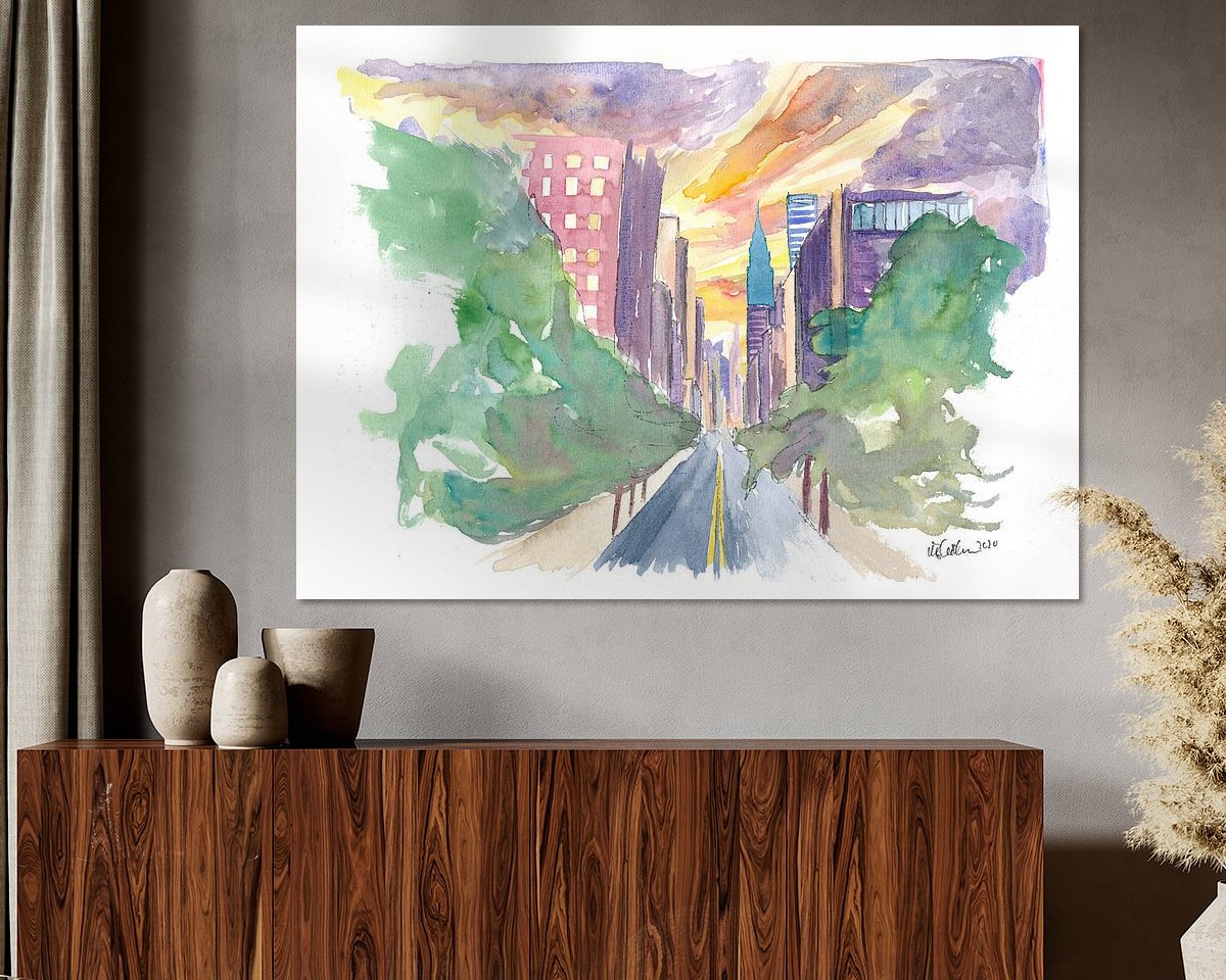 Example of the artwork in a room