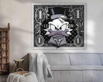 1 dollar Scrooge Mc Duck LV van Rene Ladenius Digital Art