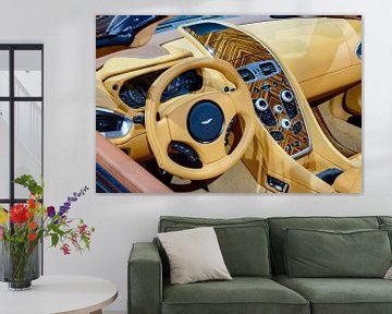 Intérieur de la voiture de sport décapotable Aston Martin Vanquish Volante sur Sjoerd van der Wal Photographie