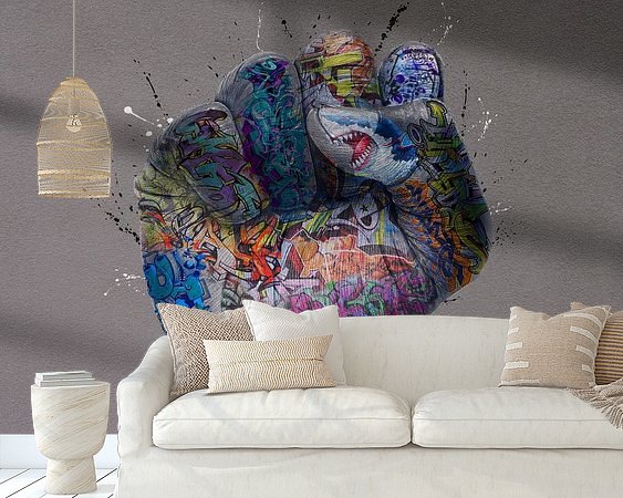 Example of the artwork in a room